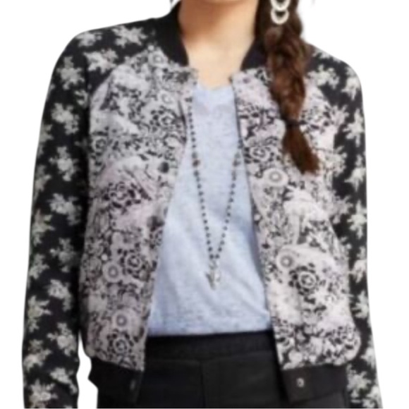 Free People Floral Bomber Jacket - Picture 4 of 4